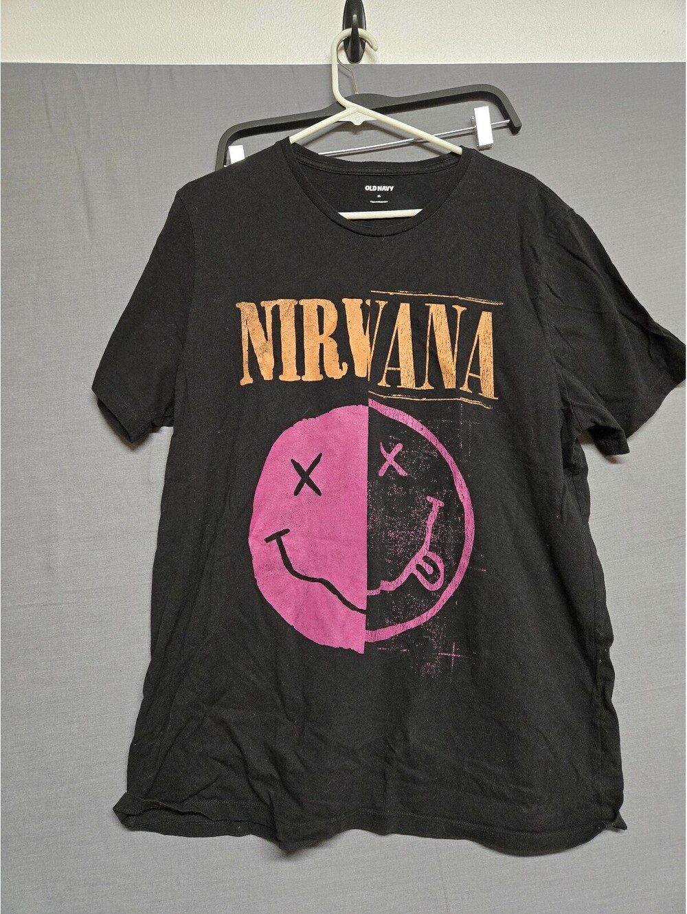 Old Navy Nirvana Black Graphic T Shirt XL